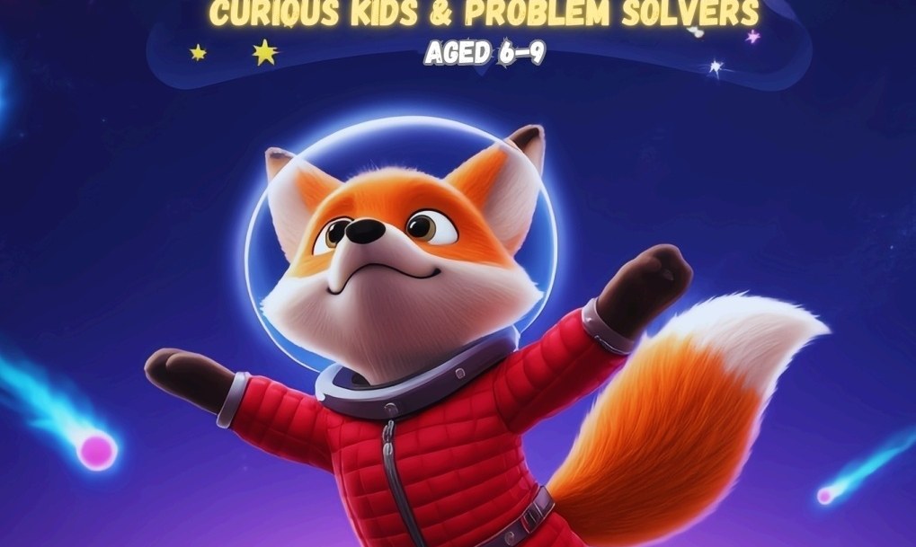 Tinker the fox astronaut from the book cover